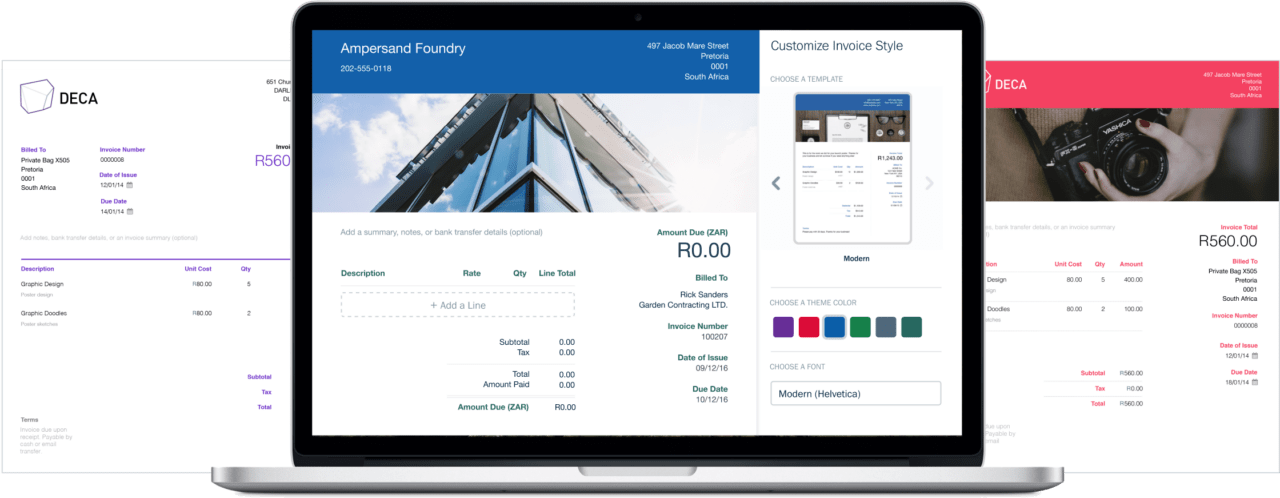 Invoices Customization South Africa
