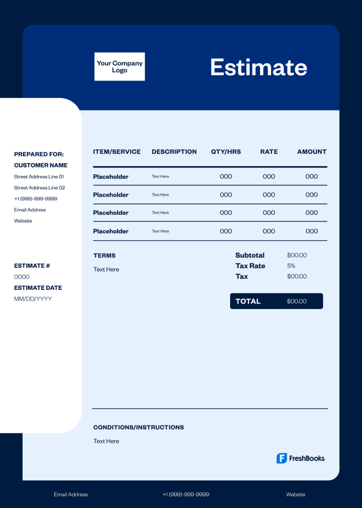 Flooring Estimate Template - Style 7